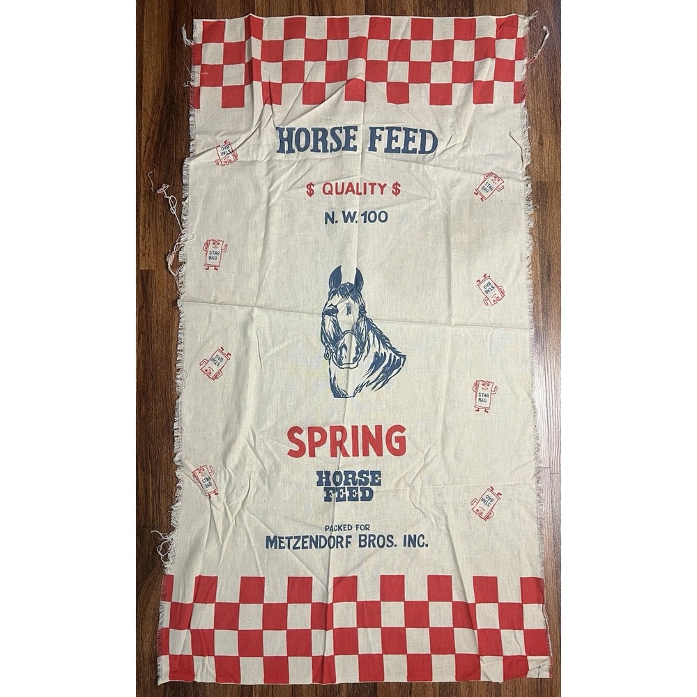 Horse Feed Metzendorf Bros Inc Fabric Panel 43in X 23in